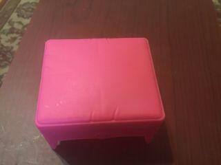 2013 Barbie Dream House PINK OTTOMAN Living Room Replacement Piece GG 3