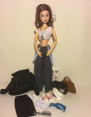 2003 Mattel Barbie Flavas P Bo Doll With Clothes & Accessories Shoes