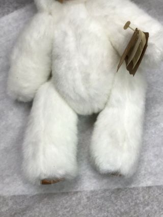 Applause Robert Raikes 11 " White Teddy Bear 17010 Terry (wooden Face) 1988