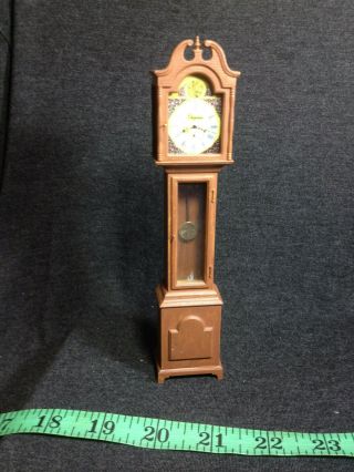 Dollhouse Accessories Miniature Furniture Vintage Grandfathers Clock Scale 1:12