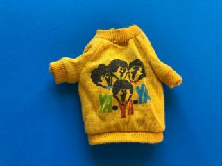 Ideal Tammy Doll " Kooky Shirts " Ya Ya Ya Beatles Yellow Tlc Shirt
