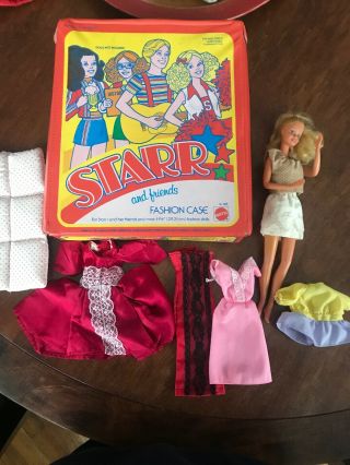 Vintage Mattel Starr And Friends Fashion Case (1979) Barbie And Accessories