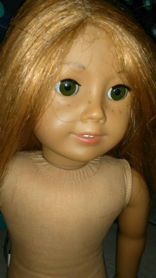 My American Girl Doll Strawberry Blonde Hair Green Eyes Freckles Retired
