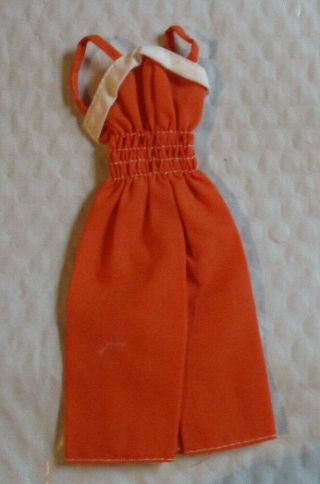 Vintage Barbie 1978 Superstar Era 2222 Best Buy Orange/white Jumpsuit