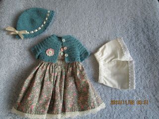 Dress & Sweater Set Fits 14 " Kish & Company Piper Wren & 13 " Little Darlings