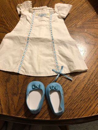 AMERICAN GIRL CAROLINE NIGHTGOWN WITH SLIPPERS 2