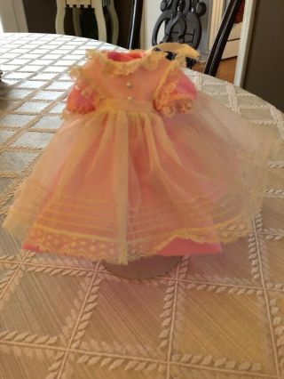 Vintage Madame Alexander - Kins Beth Little Women Pink Dress For An 8” Doll