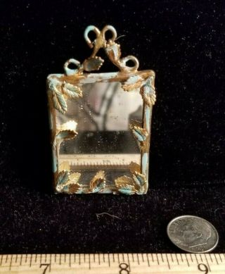 1:12 Dollhouse Miniature Lovely Leaf Wall Mirror See To Appreciate