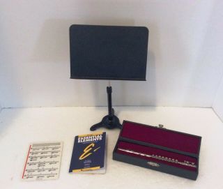 American Girl Flute Set With Stand Sheet Music Case Ln Retired