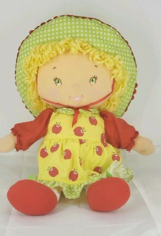 2003 Bandai Strawberry Shortcake 14 " Apple Blossom Talking Plush Doll
