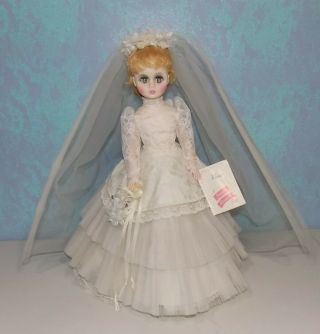 Madame Alexander 18 " Elise Bridal Doll Blonde Hair/eyes Box Tags 1640