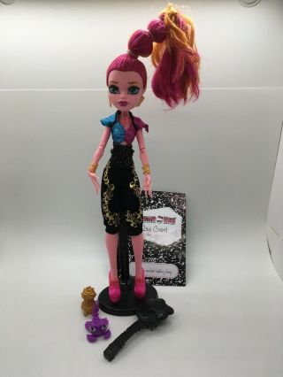 Monster High Gigi Grant 13 Wishes Genie Doll,  Pet Scorpion Sultan,  Stand And Jar