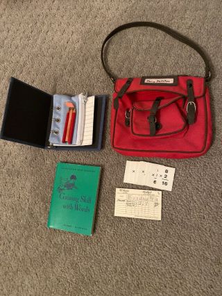 American Girl Molly’s School Bag With Accessories Retired