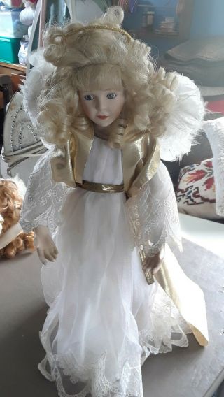 The Guardian Angel Porcelain Girl Doll 17 " Ashton Drake Gallery Pat Bomar