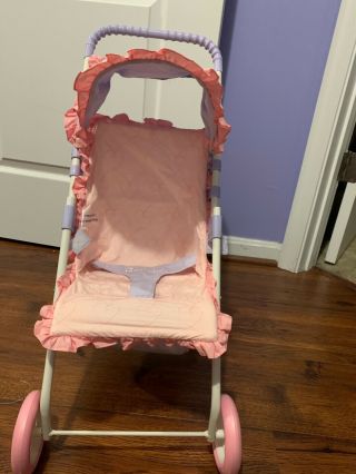 American Girl Bitty Baby Folding Stroller Folds Flat Retired Cond