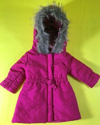 Battat Our Generation Coat Pink Jacket Only Clothing Fits 18 " American Girl Doll