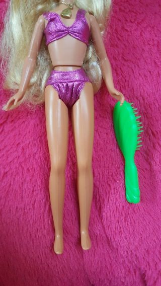Barbie Skipper SUN SENSATIONS DOLL 1991 w Jewelry Bikini Brush VGUC 3