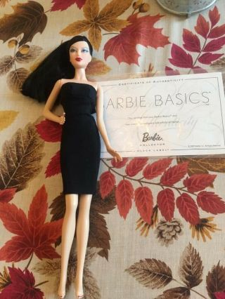 Barbie Basic Black Label Asian Doll With Certificate Of Authenticity 2008