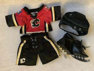 Build A Bear Workshop Nhl Hockey Calgary Flames Outfit