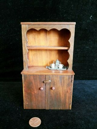 Dollhouse Miniatures Wooden Handmade Furniture Kitchen Cabinet 1:12