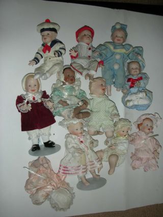 Ashton Drake Yolanda Bello Picture Perfect Babies 11 Dolls With Cabinet