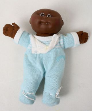 Vtg Cabbage Patch Kids Doll - Bean Butt Baby (1986 - 98) - African American Boy
