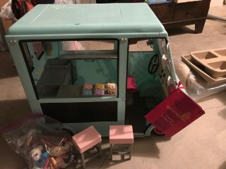 Our Generation Sweet Stop Ice Cream Truck For 18 " Dolls W/ All Accessories.