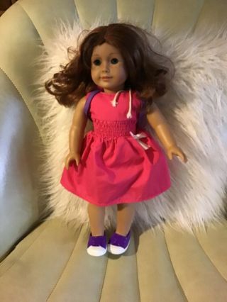 American Girl Doll With Hair Cut Marked American Girl On Back Dated 2013