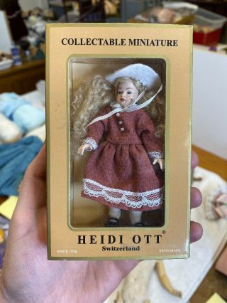 Heidi Ott Switzerland Dollhouse Doll Miniature 1:12 Scale