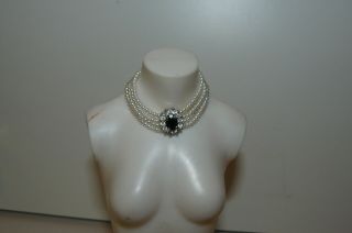Franklin Princess Diana Glamour Doll Necklace With Sapphire