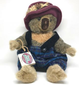 Ganz Cottage Collectibles Plush Koala Bear 12in Ozzie Papa Dressed 1999 Hang Tag