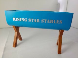 American Girl Doll Horse Rising Star Stables Water Food Trough Replacement Blue
