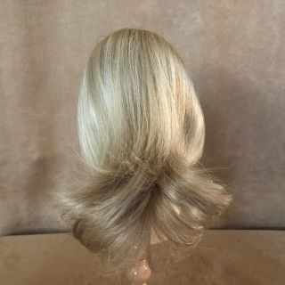 Authentic American Girl Doll Long Blond Hair Replacement Wig No Bangs Parts