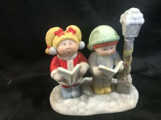 Cabbage Patch Porcelain Figurine Christmas Carolers 1984 By Xavier Robert (a011