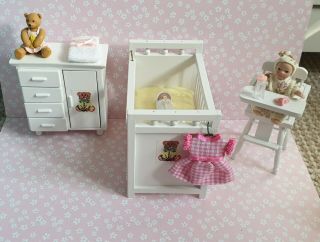 Dolls House Furniture 1/12 Scale Miniature Baby Nursery
