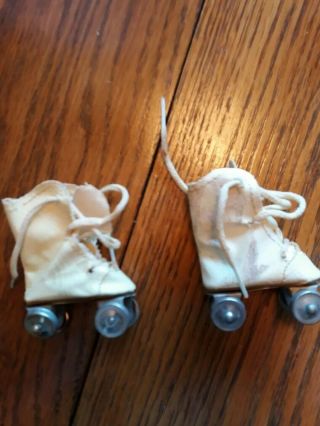 Old Vintage Mary Hoyer 14 " Doll Roller Skates Rare