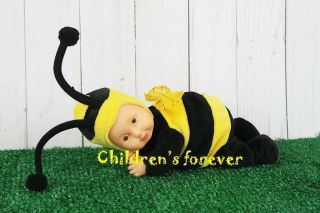 Anne Geddes Bee Bean Bag Mini Baby Doll 9 " Plush Doll Collectors Series