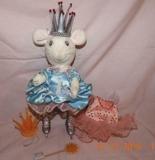 Angelina Ballerina Mouse Plush 9.  5 " American Girl Stuffed Animals W/extra Clothe