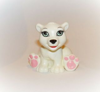 2004 Mattel Barbie Magic Of Pegasus Bobblehead Polar Bear Pet " Shiver " 2 "
