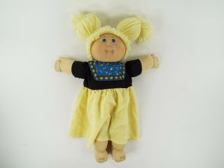 Vintage Cabbage Patch Kids Jesmar Doll Lemon Blonde Girl Kid With Freckles