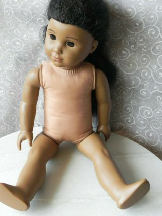 American Girl Doll Pleasant Company Dark Skin Brown Eyes 2002 Kaya Face Mold