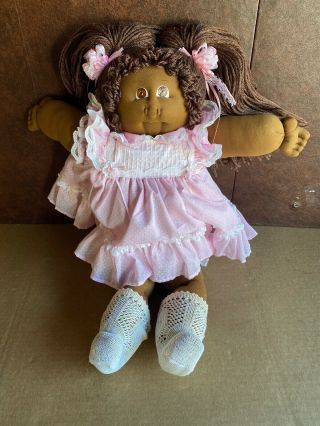 1986 Cabbage Patch Kids 22 " Little People Soft Sculpture African American