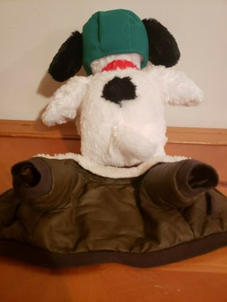 Build A Bear Snoopy Peanuts Flying Ace Aviator Plush Ears Move Plays Music VIDEO 3