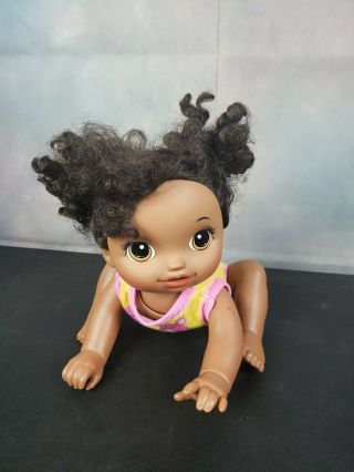 Hasbro BABY ALIVE GO BYE - BYE Black African American 2016 Doll Talks Crawls 2