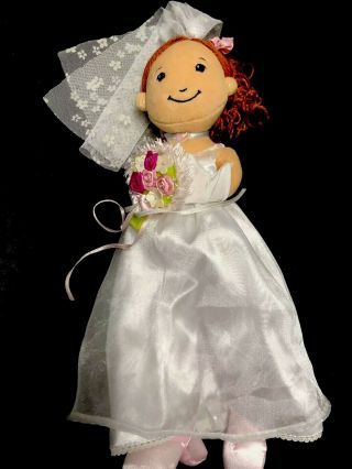 Groovy Girls Plush Dreamtastic Bride Jennibelle Doll Bouquet Manhattan Toys 13”
