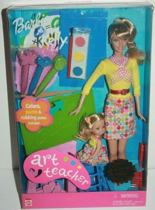 Art Teacher Barbie & Kelly Doll Set - I Can Be.  Career Series 1992 Nrfb