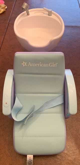 American Girl Spa Salon Chair Hair Washing Station & Foot Bath