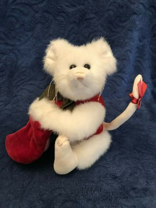 Bearing Bears Hickory Holiday Mouse W/ Stocking Jointed 1479 Retired (cody ?)