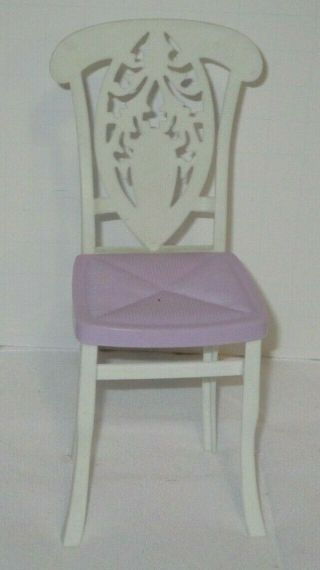 Barbie My House Fold Up Dollhouse Purple & White Kitchen Chair 2007