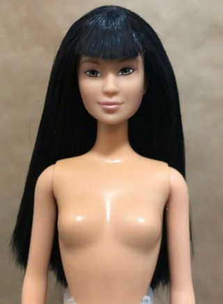Nude Barbie Fashion Doll Rio De Janeiro Lea Kayla Asian Black Hair Jointed